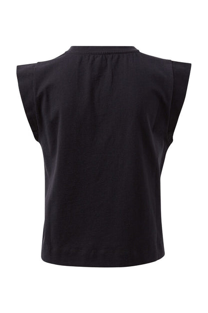 Extended Shoulder Tee - Black