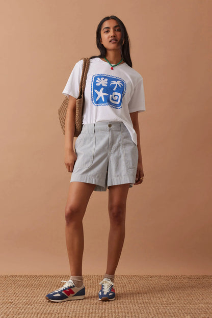 Weekender Short - Blue Stripe