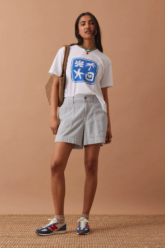 Weekender Short - Blue Stripe