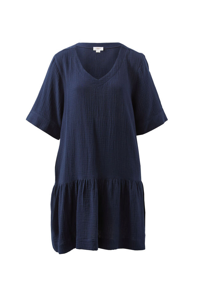 Tunic Mini Dress - Navy