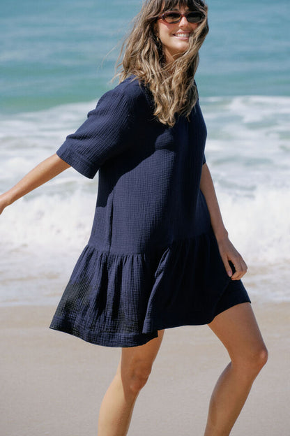 Tunic Mini Dress - Navy