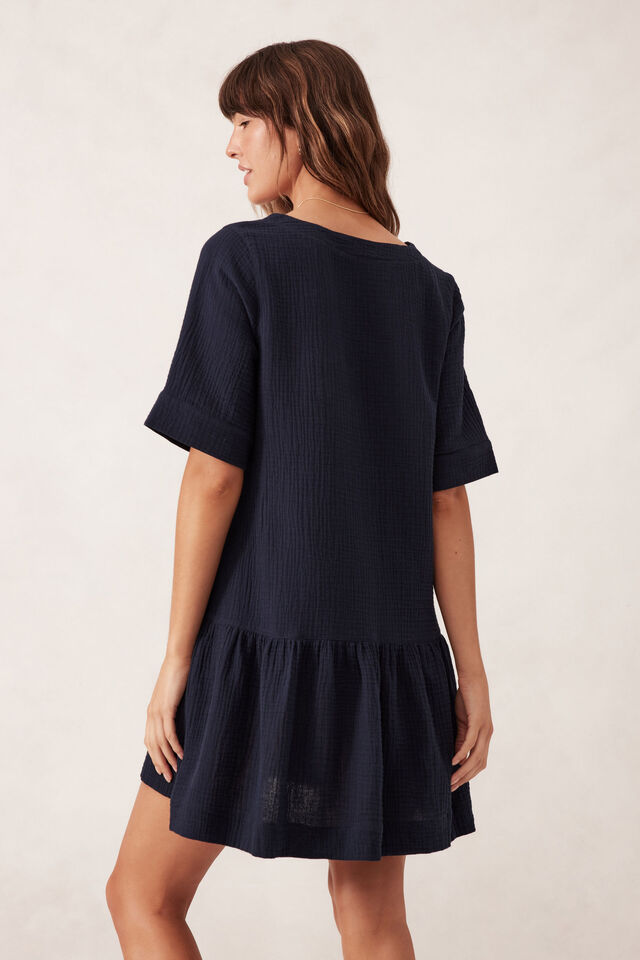 Tunic Mini Dress - Navy