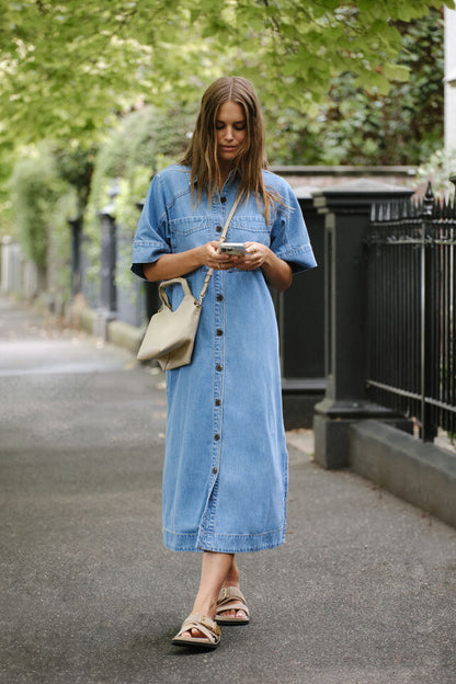Ava Short Sleeve Midi Dress