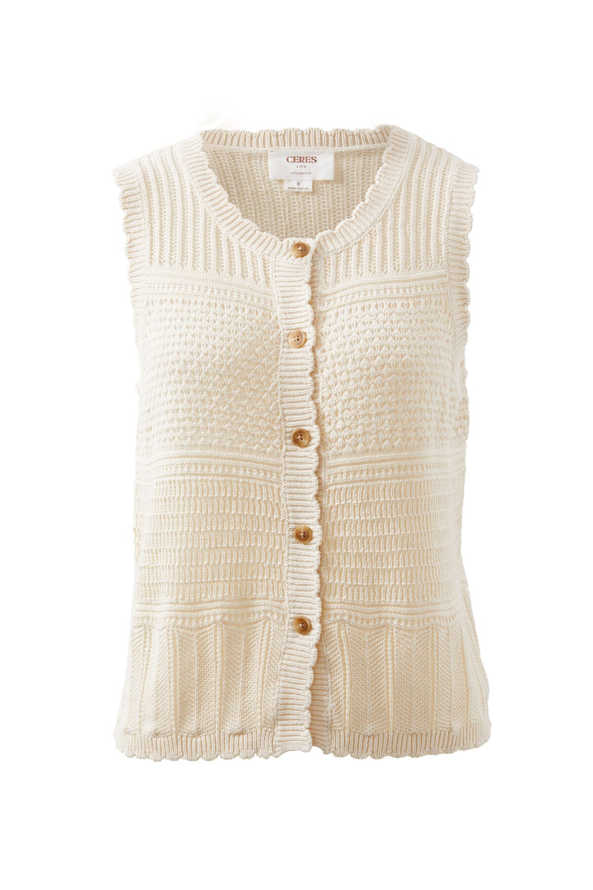 Button Through Knit Vest