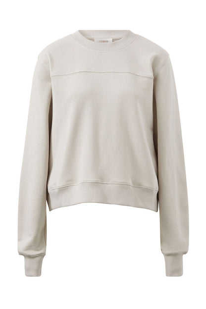 Alba Seamed Fleece Top - Almond
