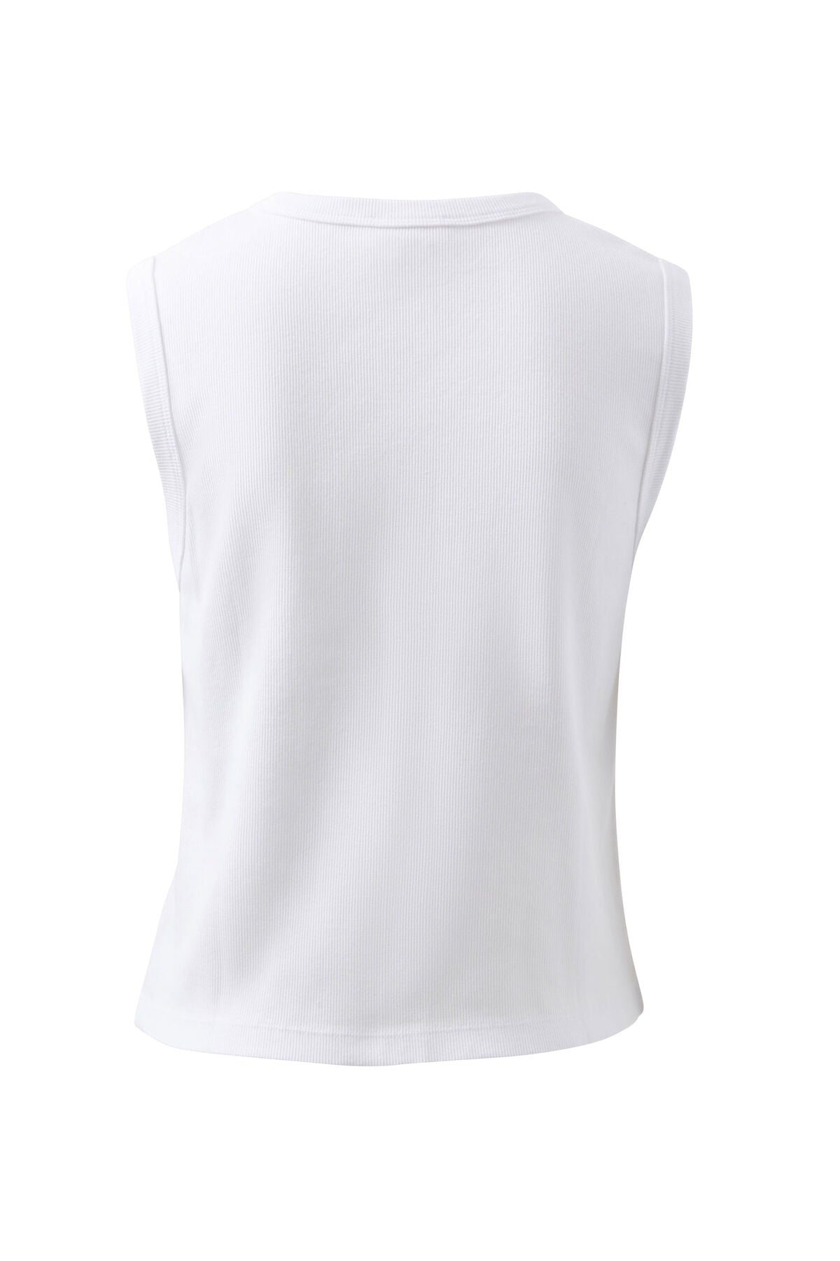 Lyla Button Through Tank - White