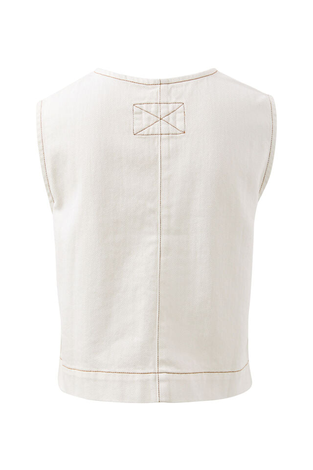 Nora Shell Top - Ecru