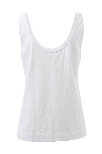 Bloom Slouchy Scoop Tank - White