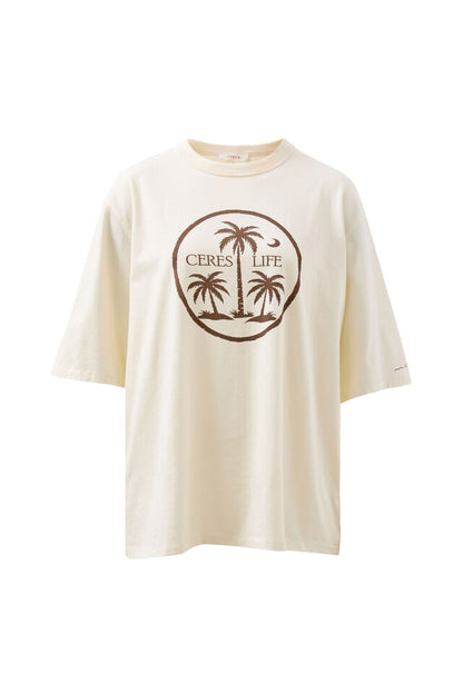 Liv Oversized Tee - Island Palms
