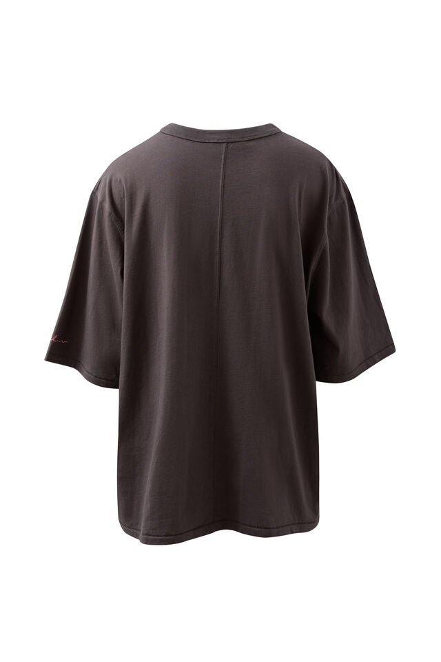 Liv Oversized Tee - Sunset Palms