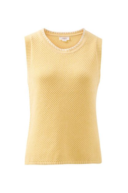 April Knit Tank - Sunny Yellow