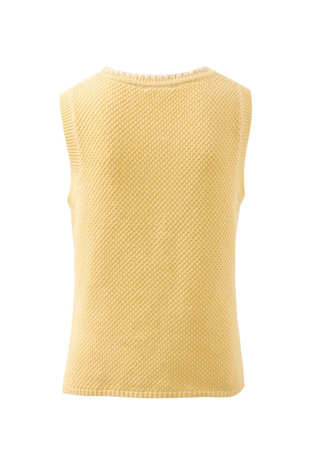 April Knit Tank - Sunny Yellow
