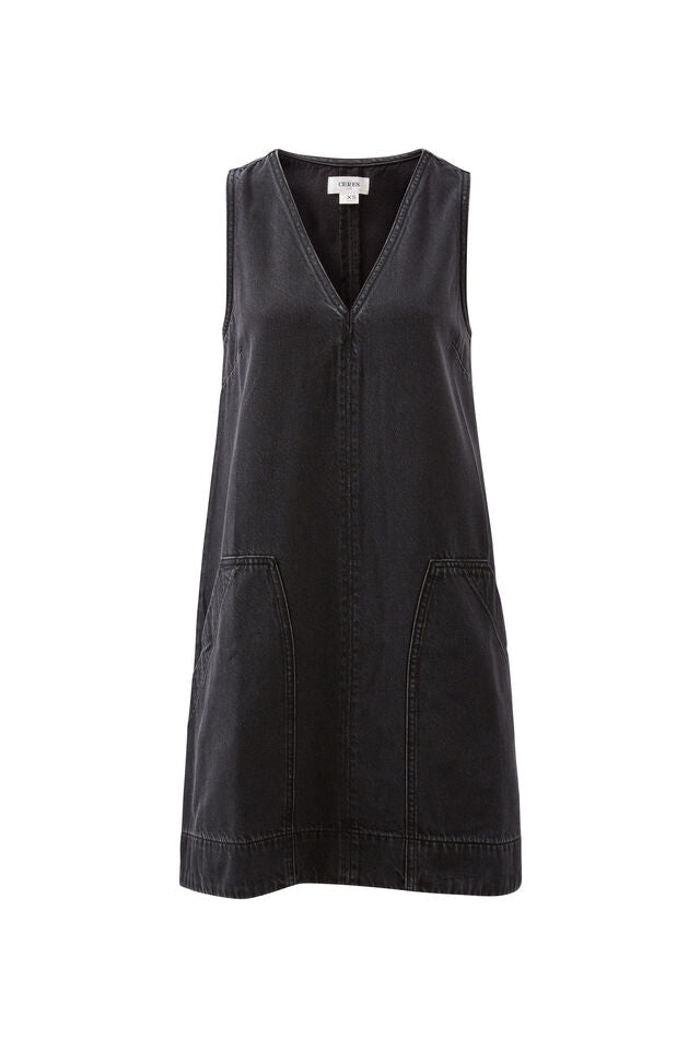 Emme Shift Dress - Washed Black
