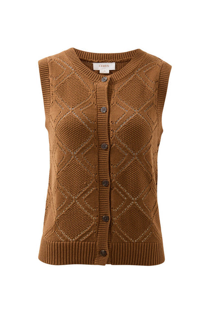Dahlia Diamond Knit - Toffee