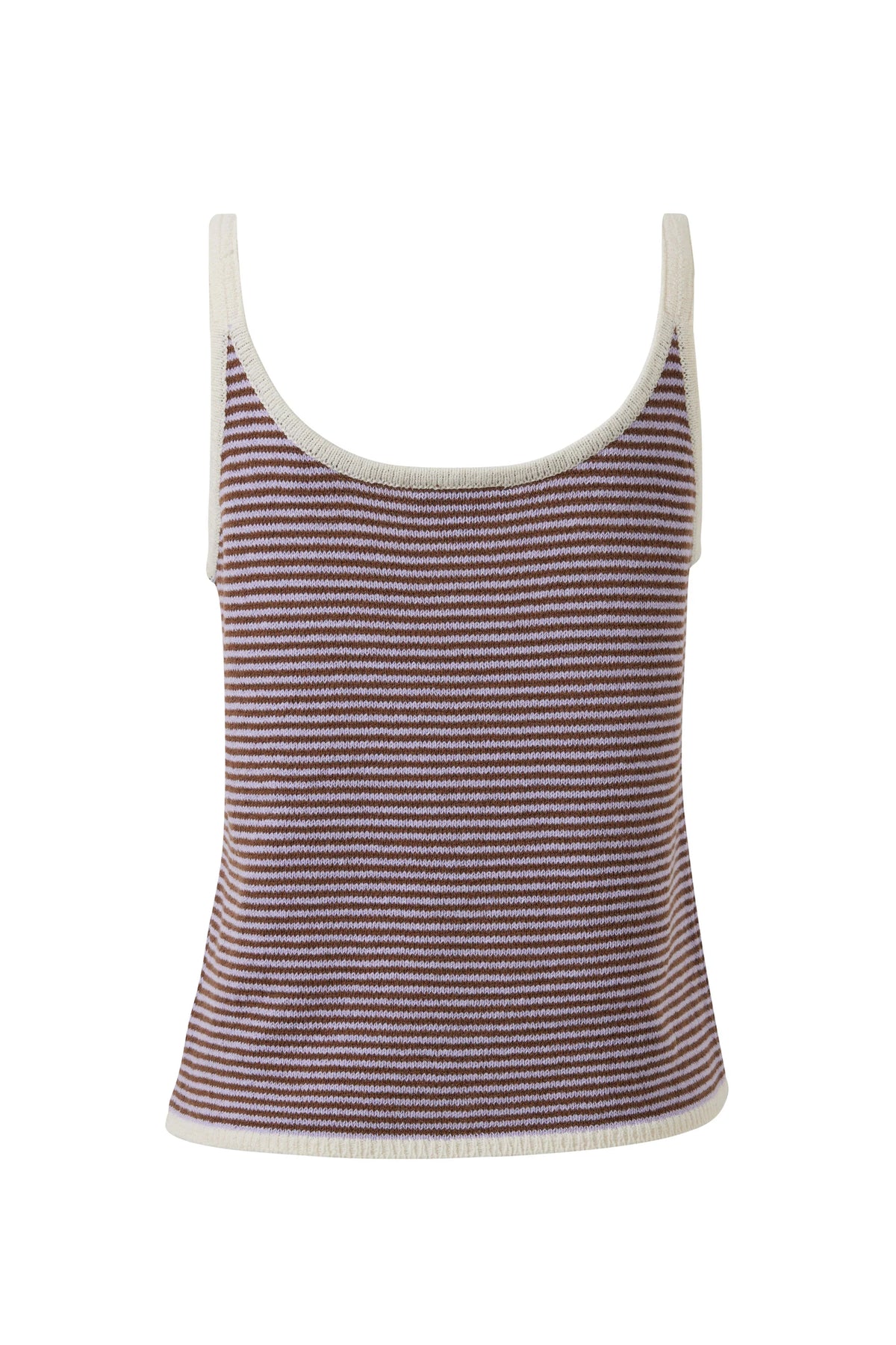 Fia Knit Tank - Lilac Stripe