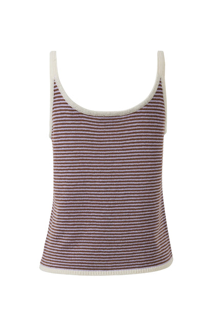 Fia Knit Tank - Lilac Stripe