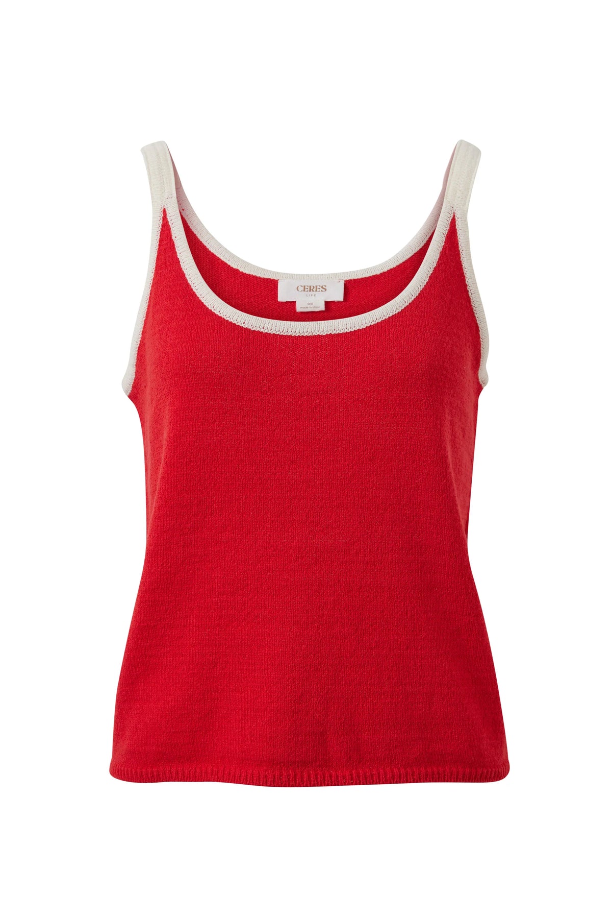 Fia Knit Tank - Red