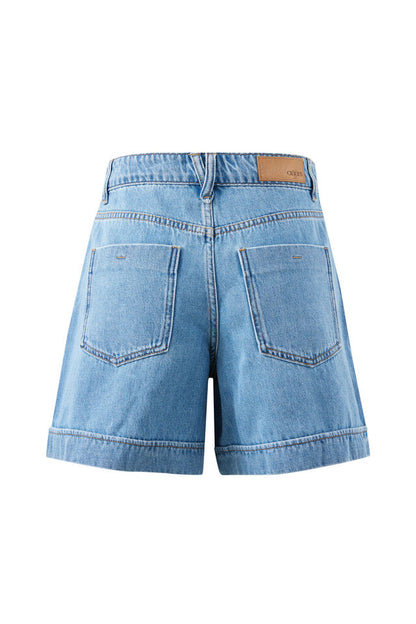 Juno Seamed Shorts - Vintage Blue