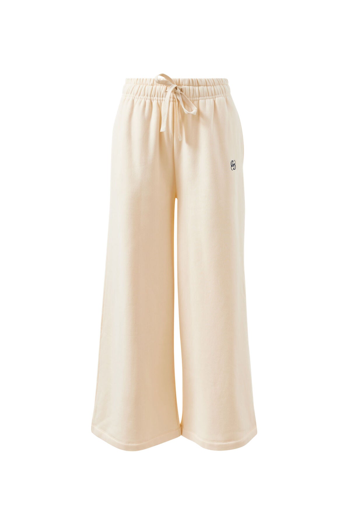 Ivy Wide Leg Trackpant - Marshmallow