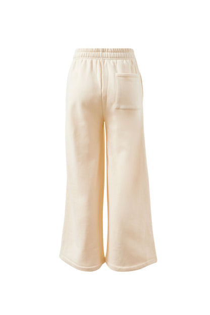 Ivy Wide Leg Trackpant - Marshmallow