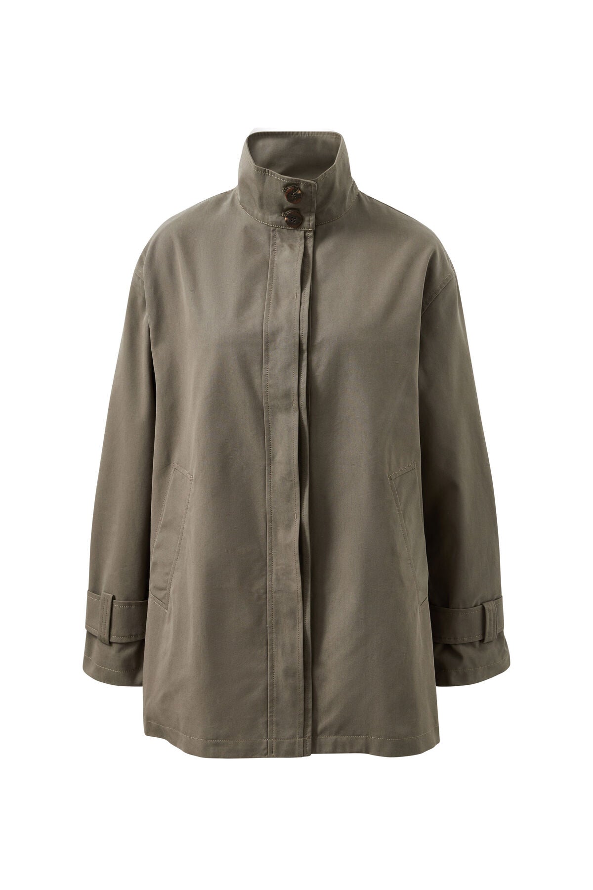 Estelle Funnel Neck Jacket - Moss