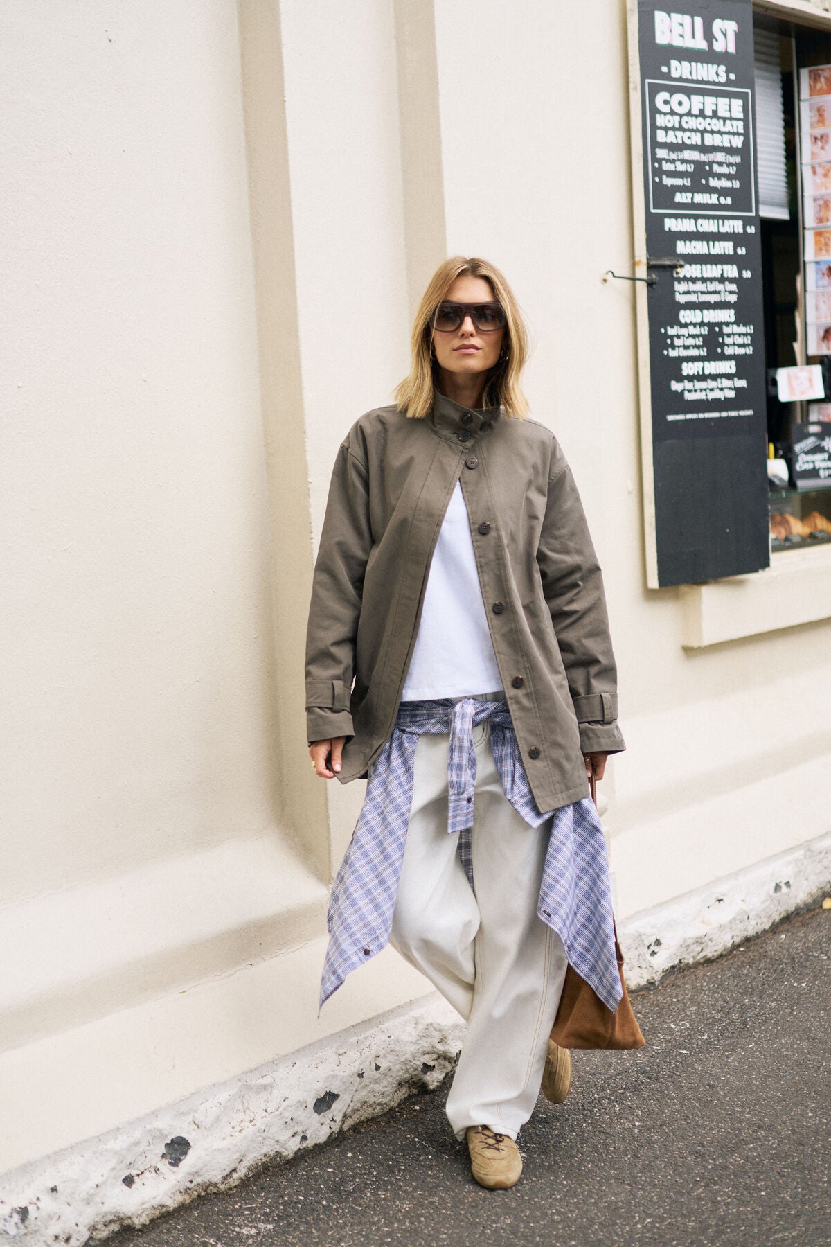 Estelle Funnel Neck Jacket - Moss