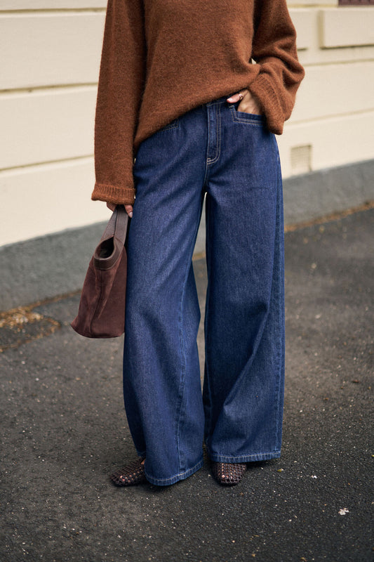 Reese Wide Leg Jean - Midnight