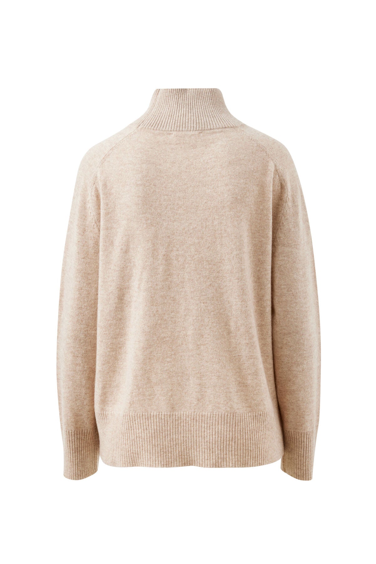 Alex Knit Funnel Neck Pullover - Oat Marle