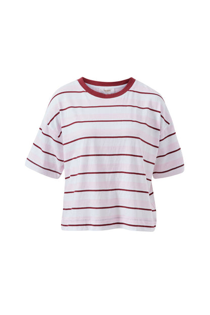 Brea Boxy Tee - Sunfaded Pink