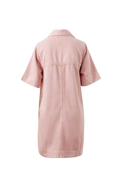 Bonnie Relaxed Shirt Dress - Blossom Pink