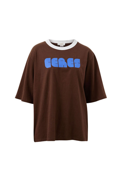 Luna Relaxed Tee - Chocolate Ceres