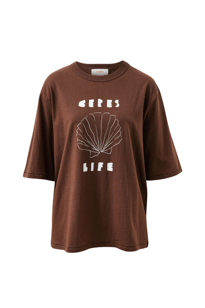 Luna Relaxed Tee - Brunette Milk Shell