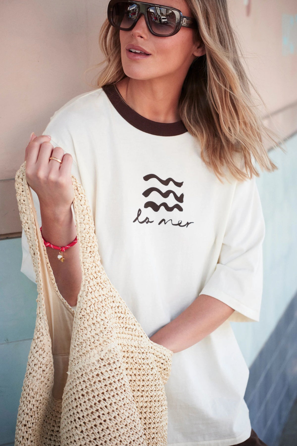 Luna Oversized Tee - Milk La Mer