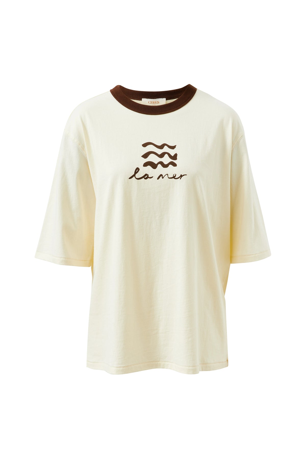 Luna Oversized Tee - Milk La Mer