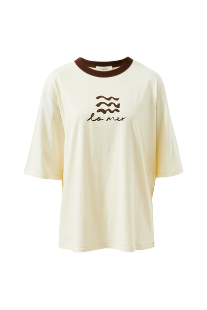 Luna Oversized Tee - Milk La Mer