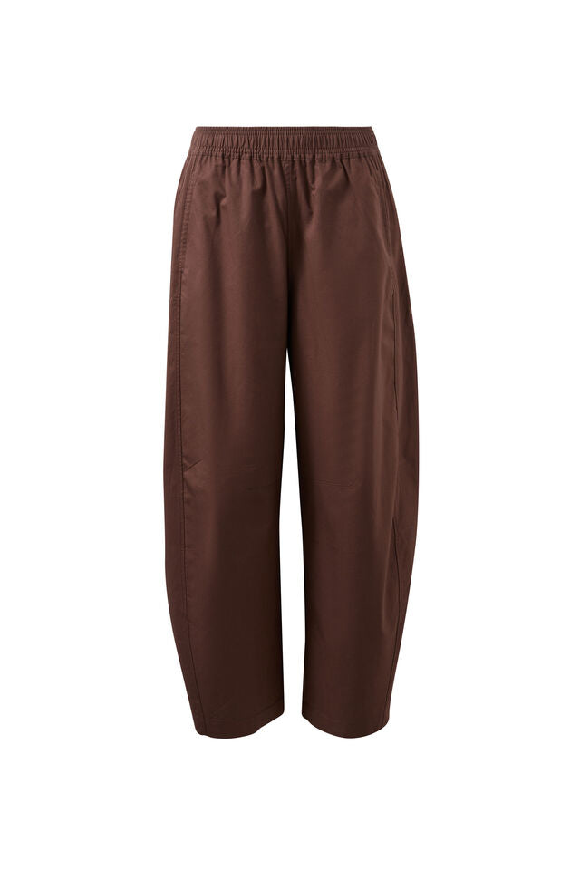 Bella Barrel Pant - Brunette