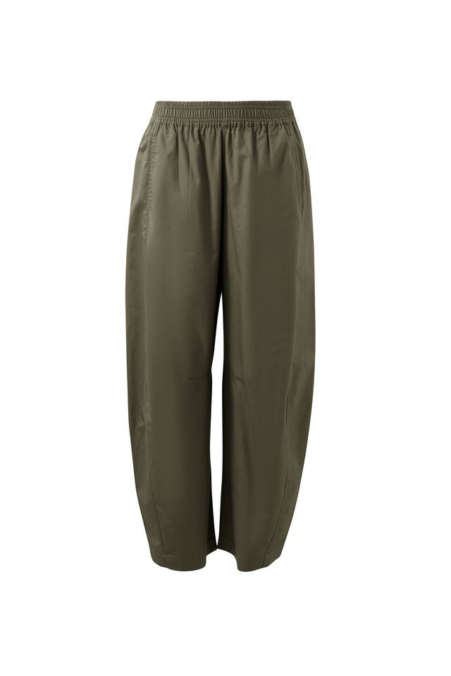 Bella Barrel Pant - Washed Olive