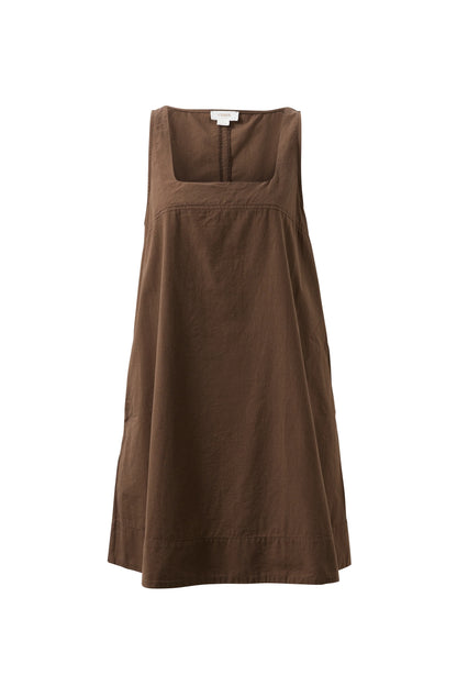 Parker Mini Dress - Brunette Brown