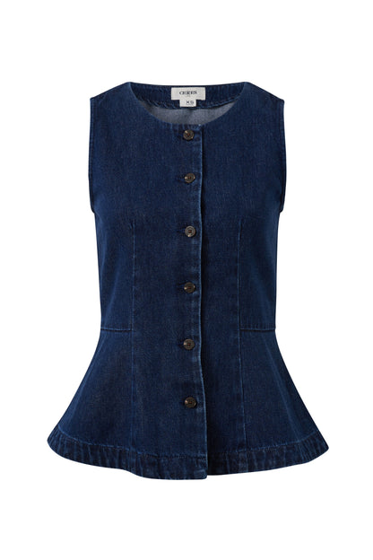 Harriet Sleeveless Top - Midnight