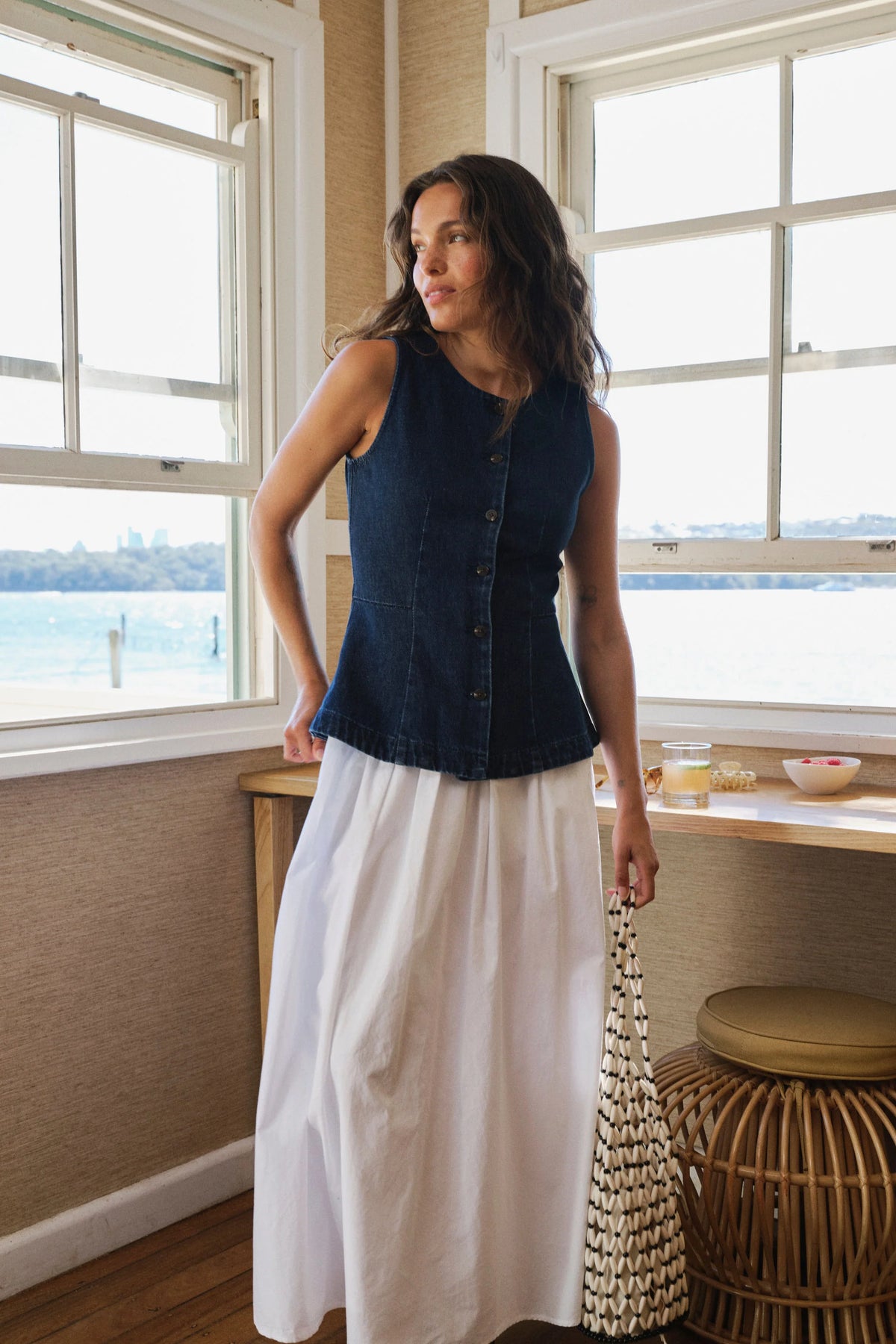 Harriet Sleeveless Top - Midnight