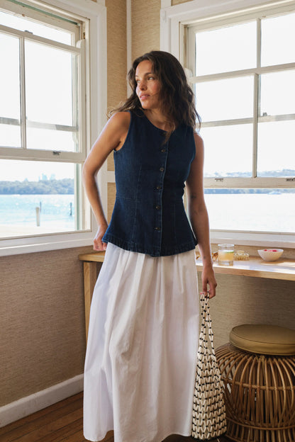 Harriet Sleeveless Top - Midnight
