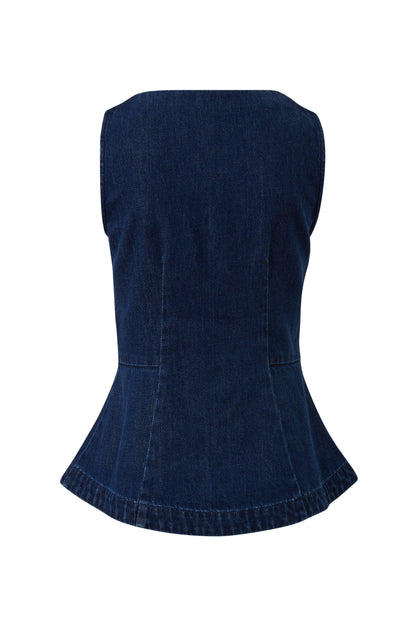 Harriet Sleeveless Top - Midnight