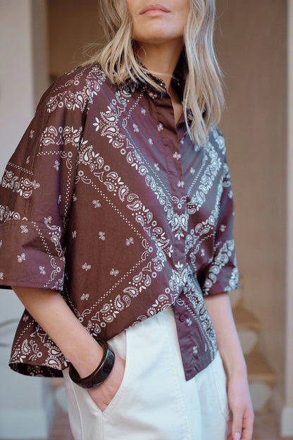 Sarah Boxy Shirt - Bandana