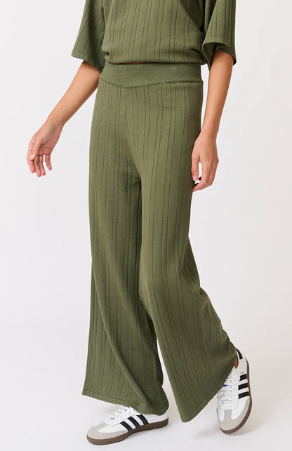 Molly Knit Pant - Thyme