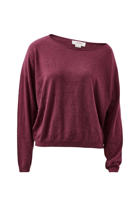 Liza Drapey Soft Knit - Washed Burgundy