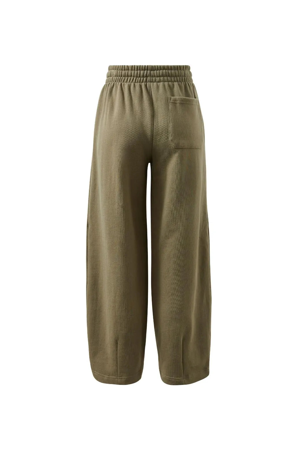 Elise Barrel Leg Trackpant - Washed Olive