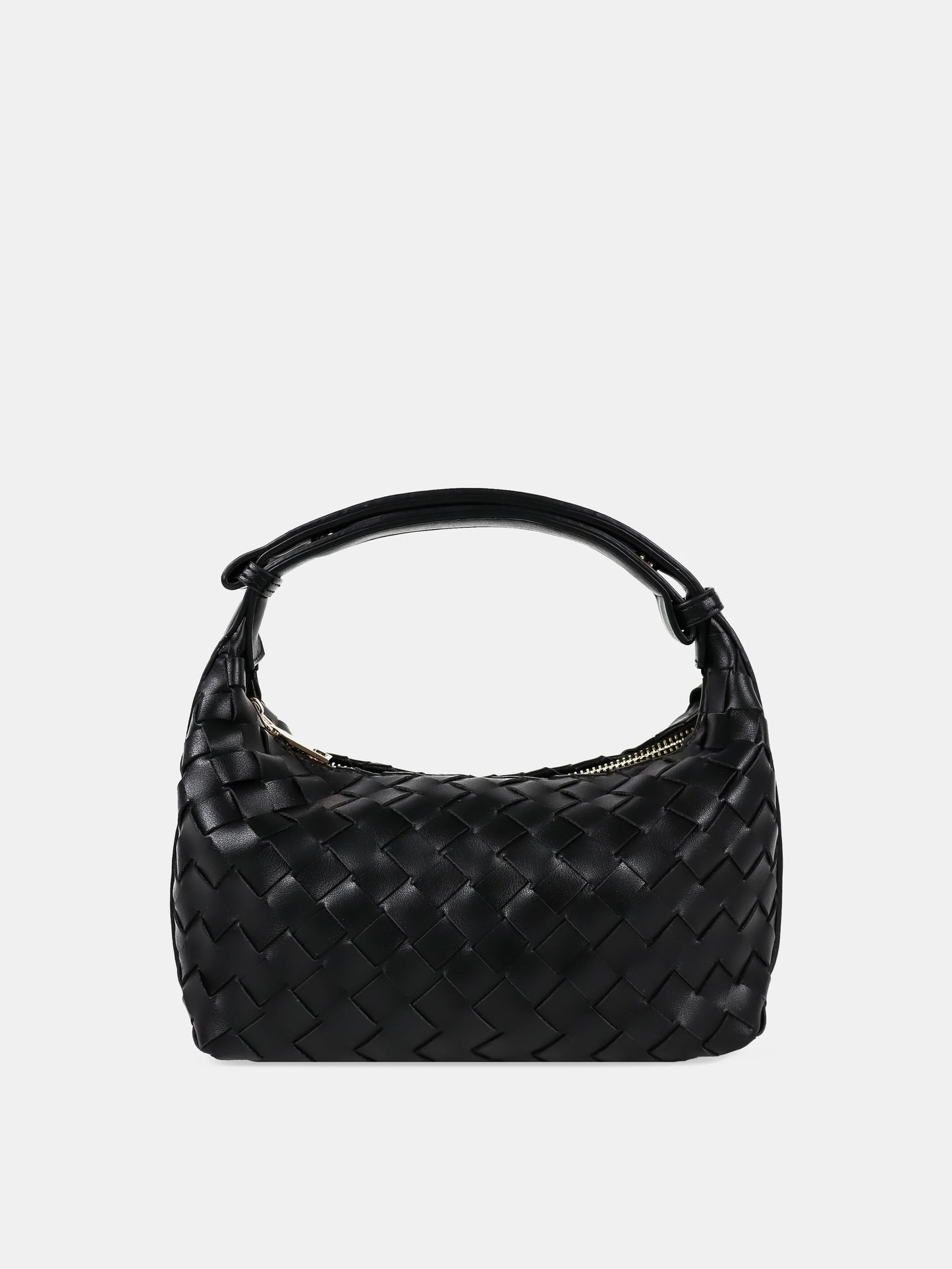Cleo Woven Handbag - Black