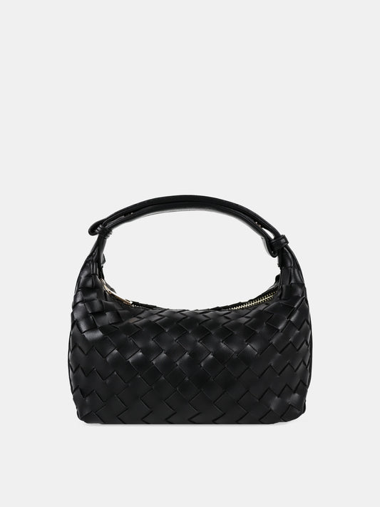Cleo Woven Handbag - Black