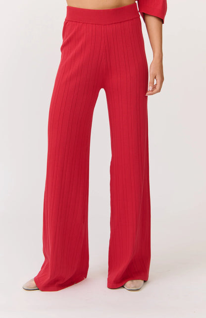 Molly Knit Pant - Cherry