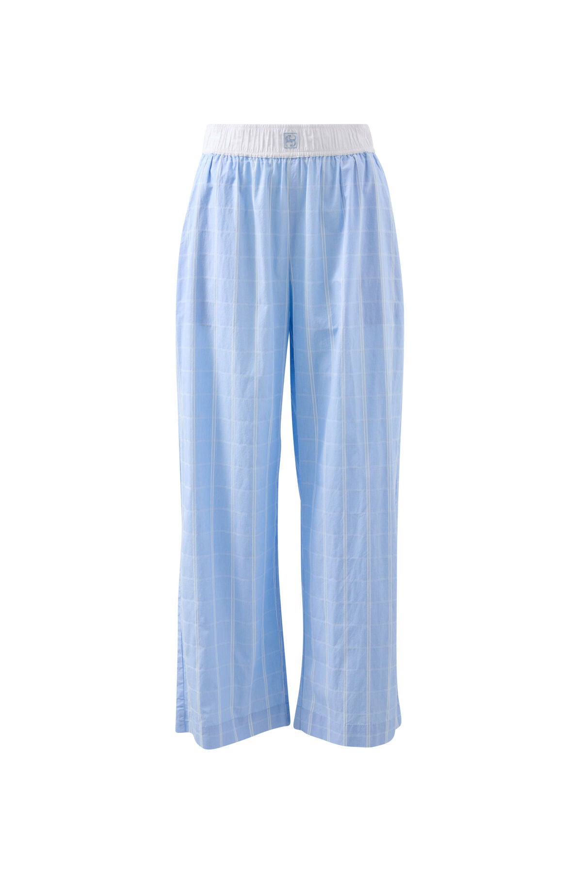 The Lounge Pant - Blue Faint Check